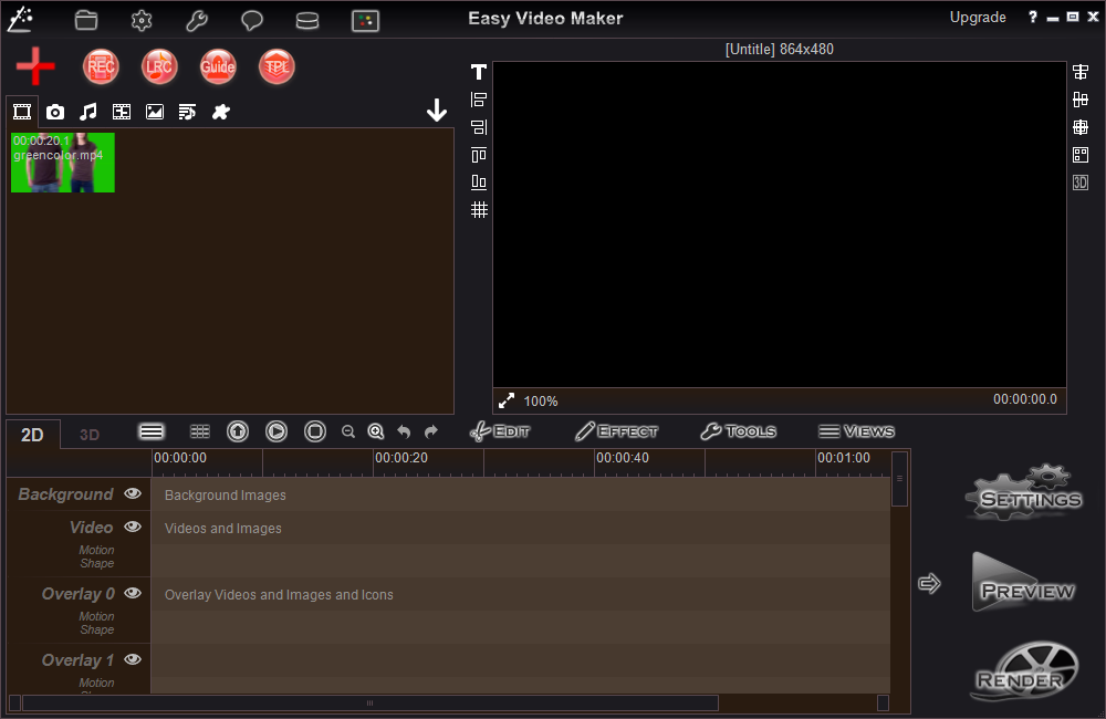 iskysoft video editor green screen