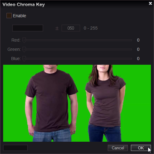 green screen image editor