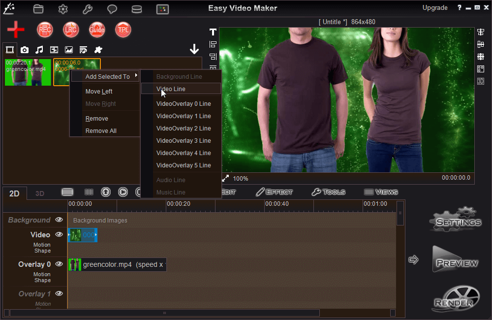 green screen avs video editor